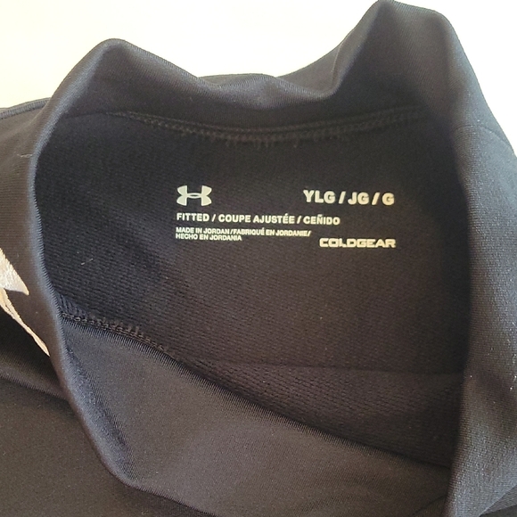Under Armour Black Long Sleeve Top YLG - Picture 4 of 7
